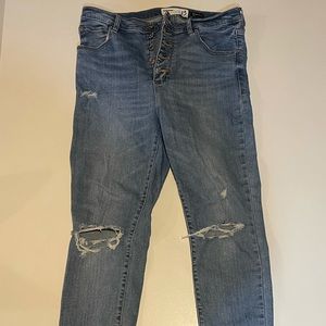 Skinny High Rise Light Wash Jeans